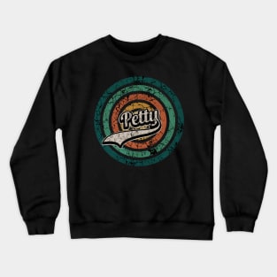 Petty // Retro Circle Crack Vintage Crewneck Sweatshirt